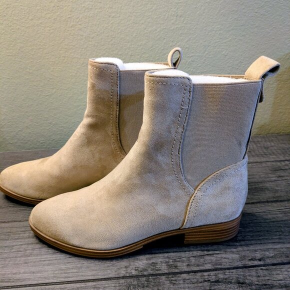 Splendid Brand 6.5w Tan Suede Boots Chelsea - Picture 1 of 6